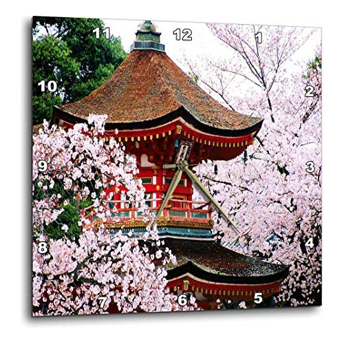 Dpp_57628_1 Reloj De Pared Con Flores De Cerezo Orienta...