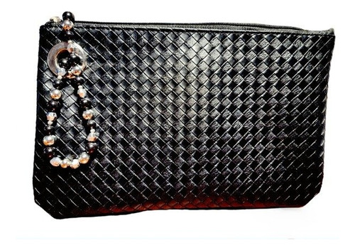 Cartera Sobre Con Pulsera Argollas Dorado Negro Blanco