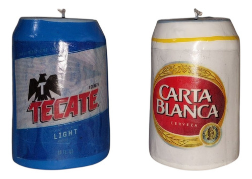 Vela Pastel .:: Lata Bote Cerveza Tecate Carta B V1 ::. C/2