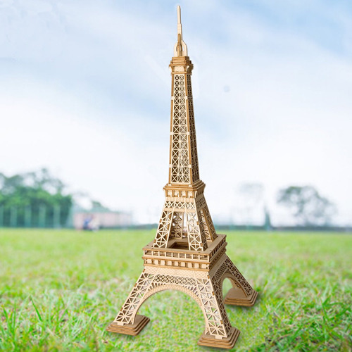 Rompecabezas De Madera 3d Torre Eiffel Kit De Manualidades E