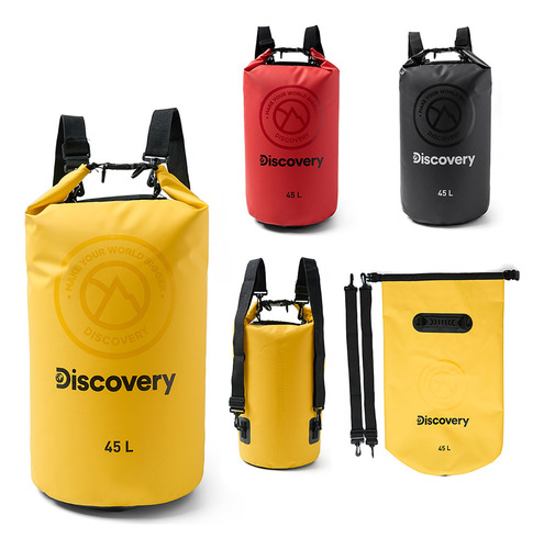Bolsa Mochila Estanco Impermeable Resistente Al Agua Premium Color Rojo Diseño De La Tela Lisa