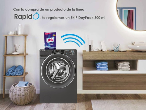 Imagen 2 de 8 de Lavarropas Candy Ro1696dwhc7r-12 9 Kg 1600 Rpm Smart Wifi