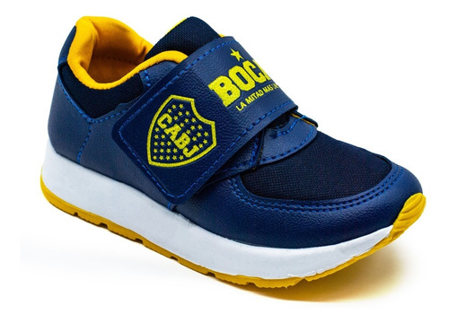 Imagen 6 de 8 de Zapatillas Boca Juniors Para Niño Abrojo Nene Velcro