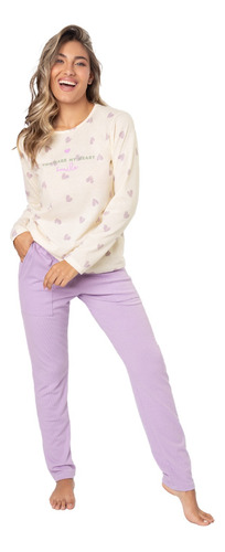 Pijama Mujer Estampado Con Bolsillo So Pink Nueva Colección 