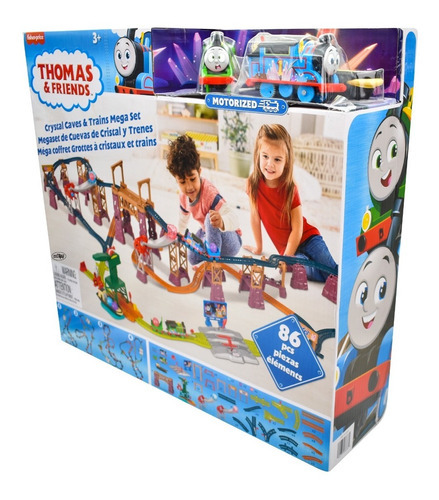Thomas Megaset de cavernas de vidro e trens Fisher Price Color Multicolor