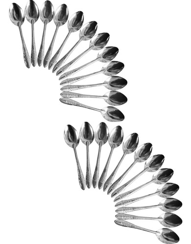Set 24 Piezas Cucharas Soperas Acero Inoxidable Cubiertos