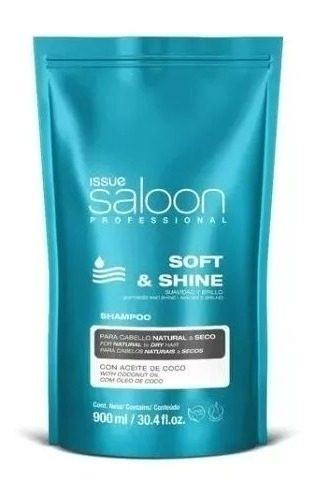 Issue Saloon Profesional Shampoo Soft Shine 900ml Doy Pack