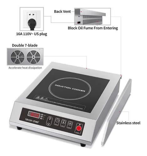 Leconchef - Cocina De Induccion De Acero Inoxidable De Grado