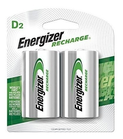 Imagen 9 de 9 de Pillas D Recargables Energizer Pack 2