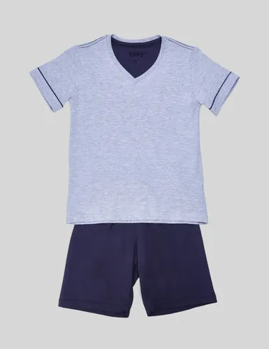 Pijama Infantil Lupo Gola V Chumbo Liso Tamanho 4
