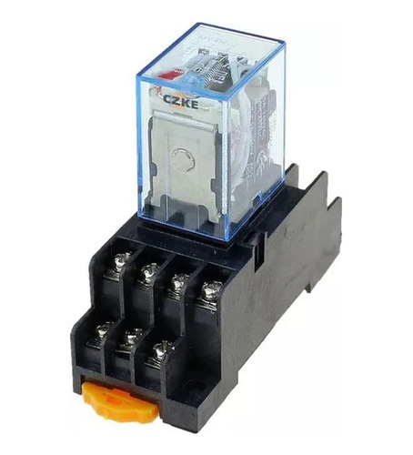 Relevador Electromecánico Con Base 14 Pines 5a 4 No 4 Nc