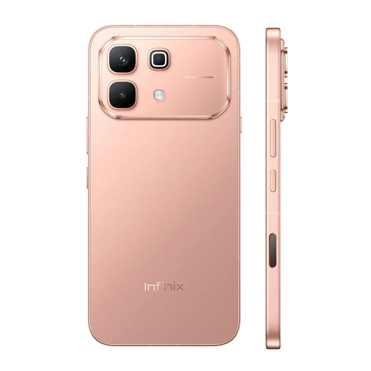 Celular Infinix Note 60 Ai Smartphone Dual SIM, 6,78'' AMOLED 1.5K 144Hz, RAM 8GB+8GB Extendida ROM 256GB, 6150mAh con Carga Rápida e Inalámbrica 30W, Cámara 50MP+13MP con Live Photo, Oro Rosa