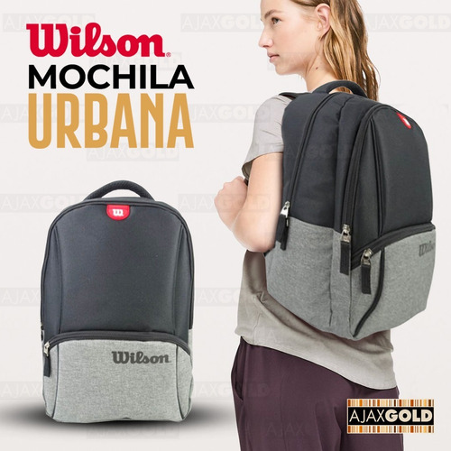 Imagen 6 de 7 de Mochila Urbana Wilson Porta Notebook Deportes Gym Reforzada