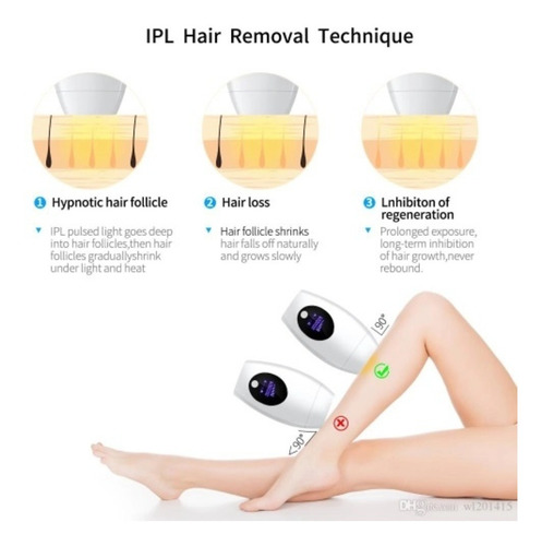 Imagem 5 de 6 de Depilador Laser Luz Pulsada Corporal Removedor Pelos Ipl