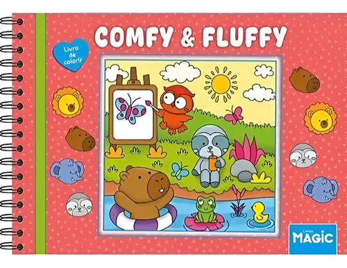 Caderno De Colorir Bobbie Goods Lilo Stitch 50 Paginas Casa Comfy Fuffly - Vermelha