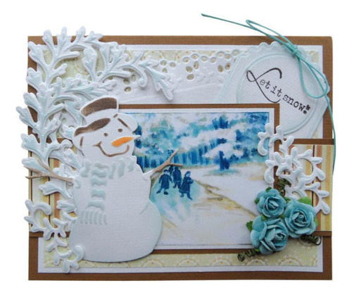 Suaje De Corte De Muñeco De Nieve / Creatables Snowman
