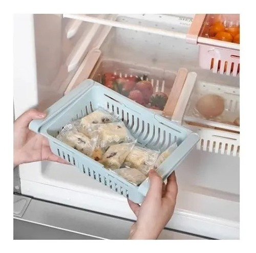 Imagen 2 de 3 de Bandeja Cesta Organizadora Para Refrigeradora Expandible
