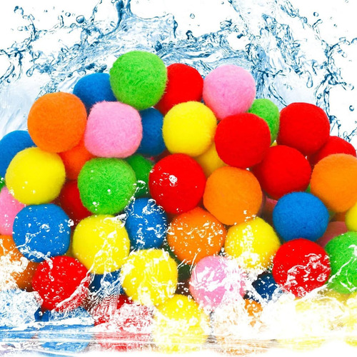 Bolas Esponja Agua 50u Reutilizables: Piscina/playa