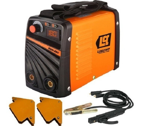 Imagen 6 de 6 de Soldadora inverter Lüsqtoff Inverter Iron-250 naranja y negra 50Hz/60Hz 220V