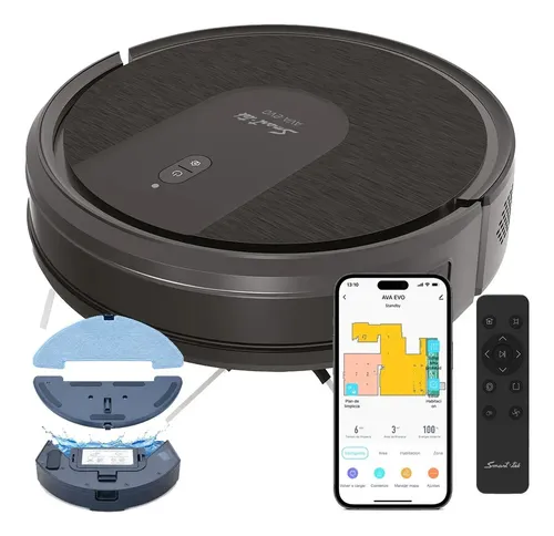 Aspiradora Inalámbrica Smart-tek Robot Ava Evolution WiFi
