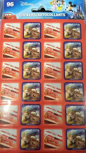 Stickers Autoadhesivos Cars Calcos Disney 96 Rdf1