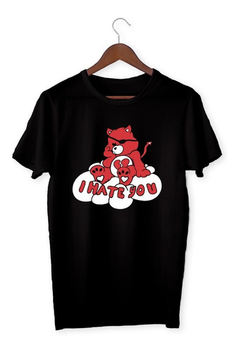 Remera De Algodón Osito Hate You - Care Bears Cariñositos