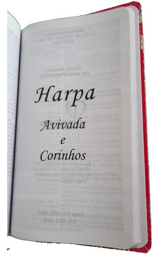 Imagem 3 de 3 de Bíblia Sagrada Preta Letra Grande Gigante Com Harpa Cristã