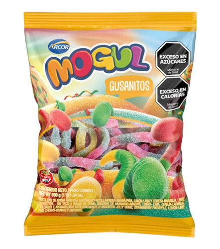 Mogul Gomitas Gusanitos Acidos X 500 Gr