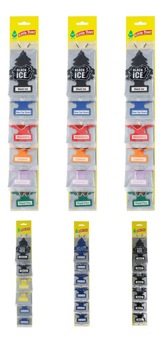 3 Aromatizante Para Auto Little Trees Pino 24 Piezas Surtidf