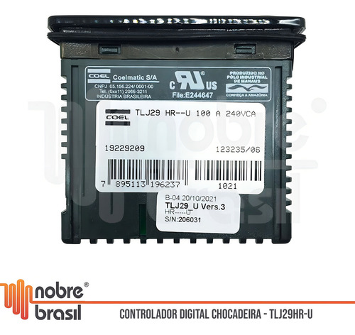 Controlador Tlj29hr Tanque De Leite 110v 220v Bivolt Coel