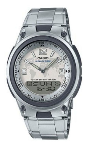 Reloj Casio Aw_80d_7a2v Plateado Hombre