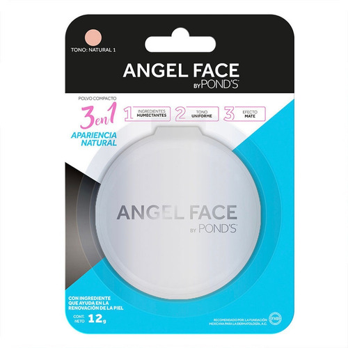 Polvo Compacto Pond's Angel Face Natural Tono 1 X 12gr