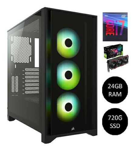 Imagen 1 de 6 de Pc Gamer I7 Rtx 2060 24gb Ram 720gb Ssd Enf. Liquido Aio