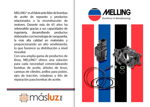 Anillos Piston Std Cromado Bmw 320i 6 Cil 2.0l 92-94 Melling