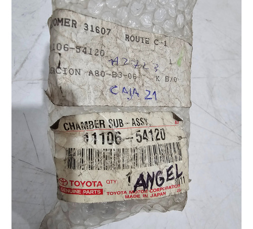 Precamara Tapa Cilindro Toyota 3l 5l Hilux 2.8 3.0 Original