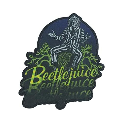 Parche Beetlejuice 3 Times, Negro, Verde