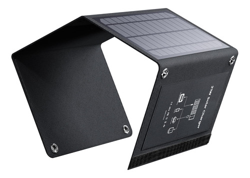 Marbero -cargador De Panel Solar Plegable Portatil De 21 W -