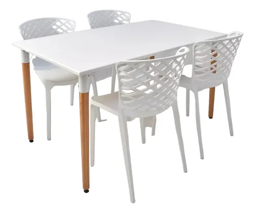 comprar Combo Comedor Eames Mesa 1,40 X 80 Y 4 Sillas Calegari
