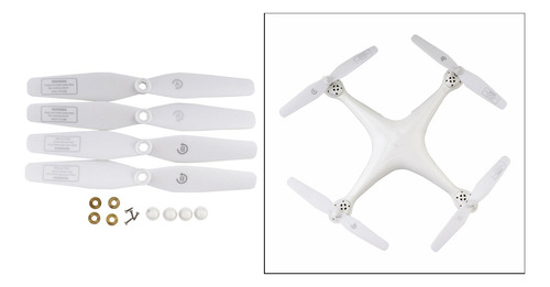 4 Piezas Rc Drone Hélice Cuchillas Accesorios Para Sjrc