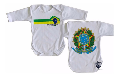 Body Bori Bebê Roupa Criança Patriota Brasil Jair Bolsonaro
