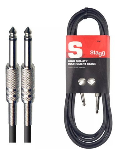 Cable Plug Stagg 10 Metros Para Guitarra Bajo Teclado