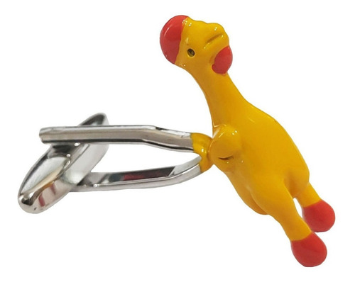 Mancuernillas Thot Ra Gallina Pollo Comico Juguete Amarillo F-756