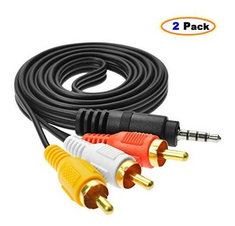 Cable Adaptador De Audio Estéreo Macho A 3 Rca