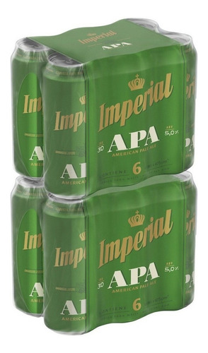 Imagen 2 de 9 de Cerveza Imperial Apa Lata 473ml Pack X12 La Barra Oferta