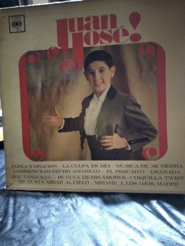 Disco Antiguo Vinilo 1962 Juan Jose