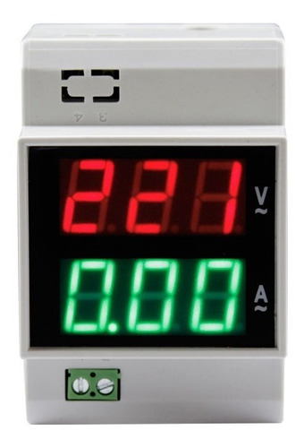 Voltimetro Amperimetro Riel Din - Tableros Gralf (gf-100va)
