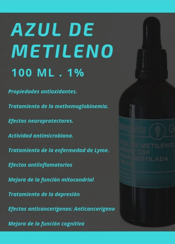 Pack X 2 Azul De Metileno 100ml 1% Farmacéutico Envio Gratis