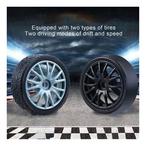 Carro Control Remoto Para Drifting 4wd Con Luz En Faros