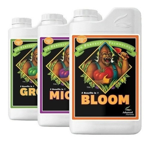 Bases Micro, Grow Y Bloom 1 Lt Advanced Nutrients Bg