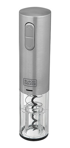 Abridor De Vinho A Bateria Usb Inox W10 Black And Decker